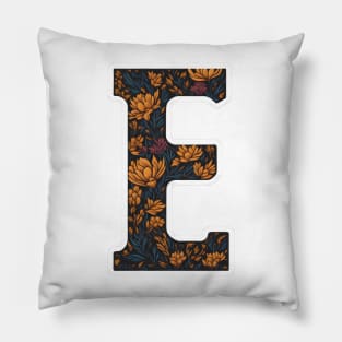 Letter E (III) Pillow