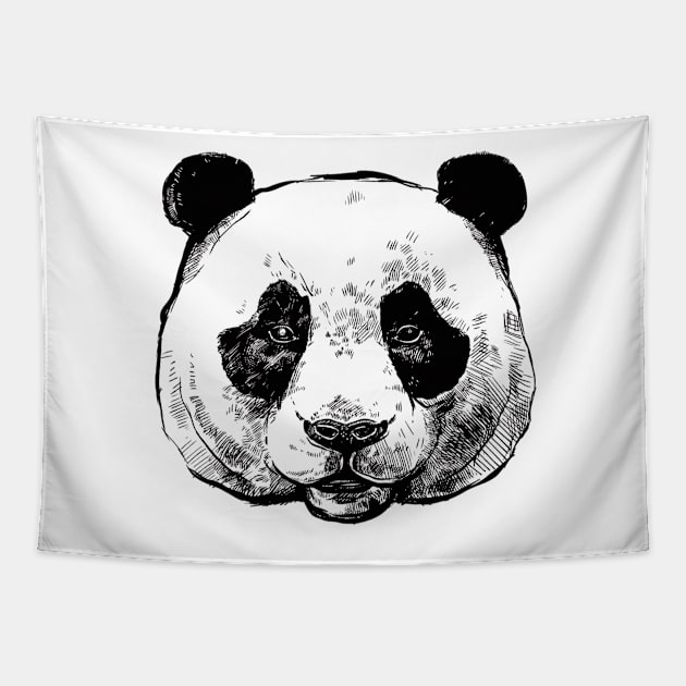 Panda Bear Tapestry by edwardecho