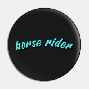 horse rider Pin