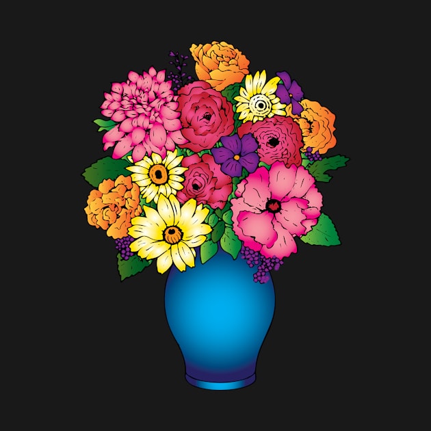 Vase of Flowers by AmazingArtMandi