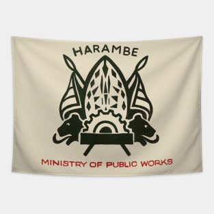 Harambe Ministry of Public Works Tapestry