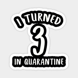 I Turned 3 In Quarantine Magnet