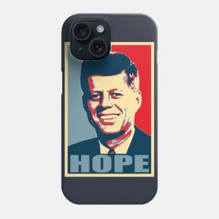 John F Kennedy Hope Poster Propaganda Pop Art Phone Case