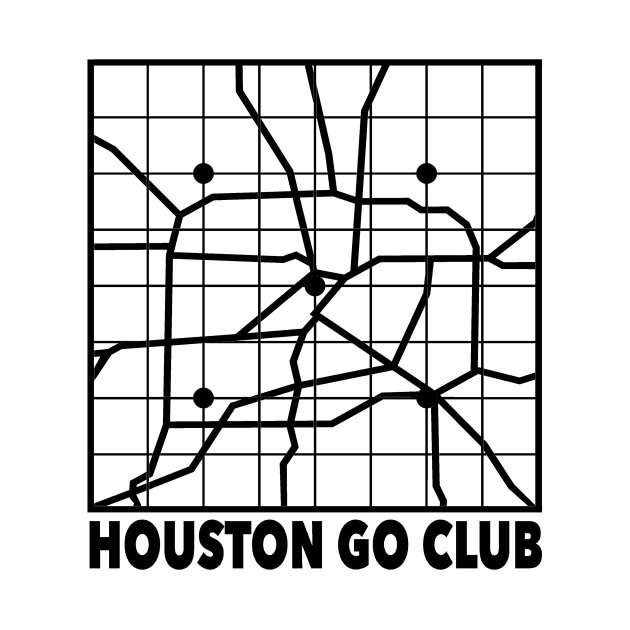 All Black Small Logo by Houston Go Club