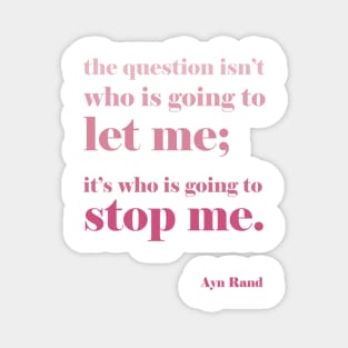 Ayn Rand Quote Magnet