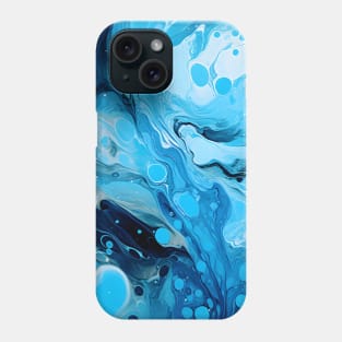 Cerulean Dreams Abstract Art Phone Case