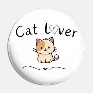 Cat Lover Pin