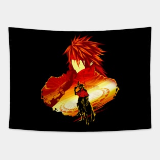 Crimson Sunset Vincent Tapestry