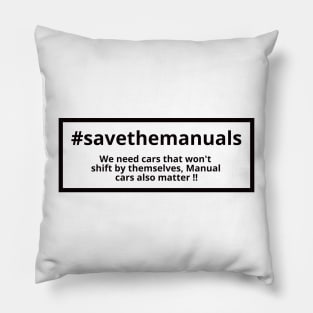 #Savethemanuals Pillow