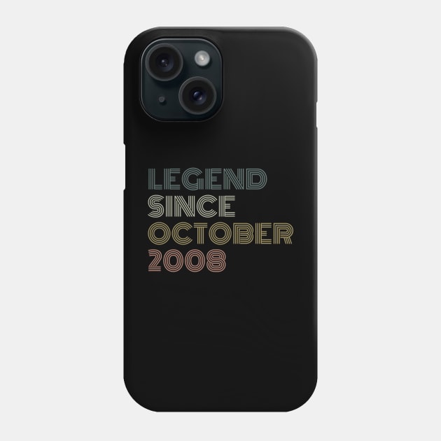 Legend Since October 2008 Phone Case by Trandkeraka