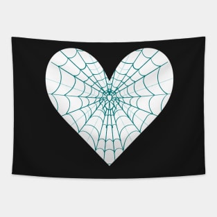 Spider Web Heart V13 Tapestry