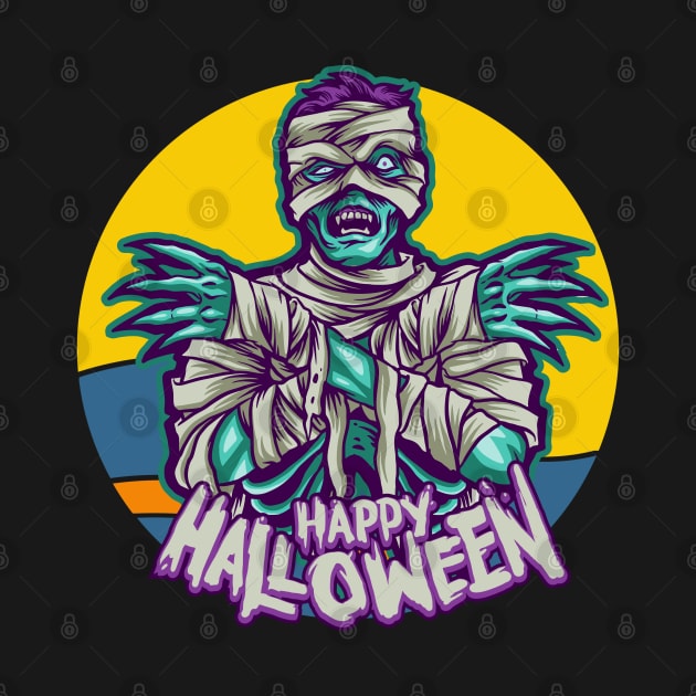 Zombie Mummy Happy Halloween by divinoro trendy boutique