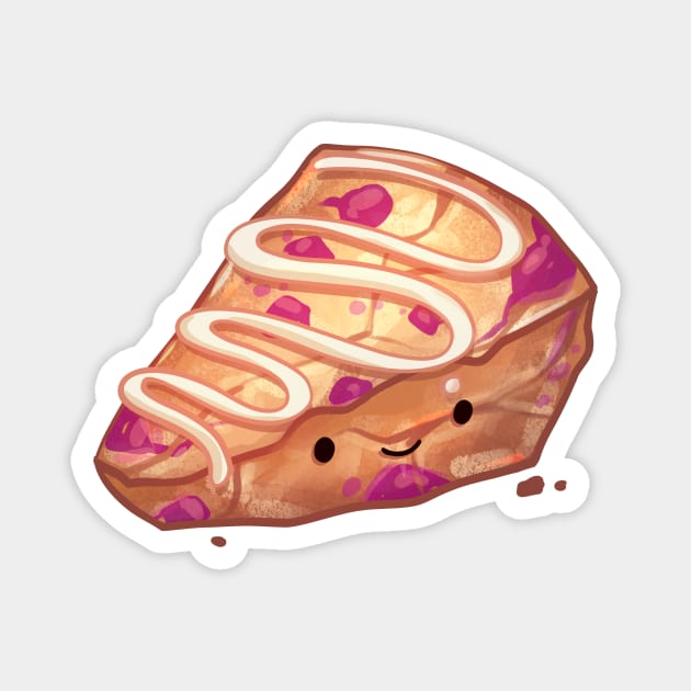 Cute Raspberry Scone Magnet by Claire Lin