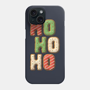 Ho Ho Ho Cookie Lettering Christmas Design Phone Case