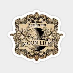 Moon Lily Potion Label Magnet