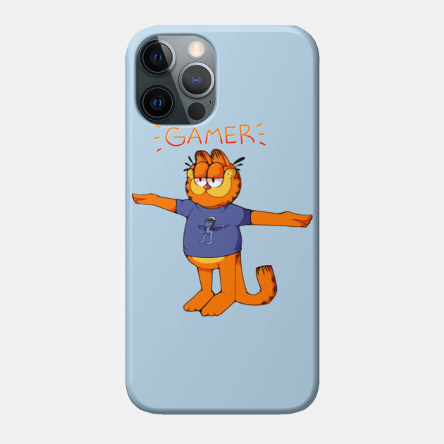Gamer Garfield [Crazy Frog T Pose] - Garfield - Phone Case