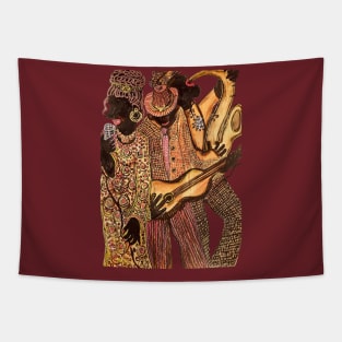 Orchestra of Musicians singer,guitar,saxophone Tapestry