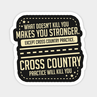 CROSS COUNTRY GIFT: Cross Country Practice Magnet