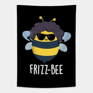 Frizz-Bee Cute Afro Bee Pun Tapestry