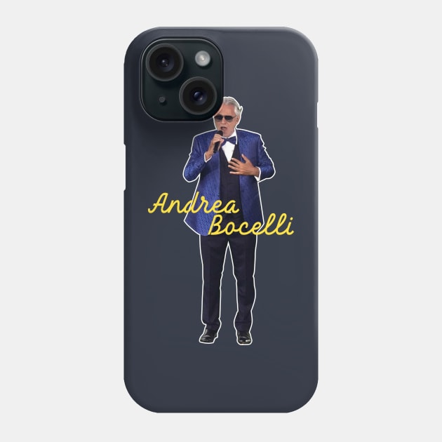 andrea bocelli singing 2 Phone Case by rsclvisual