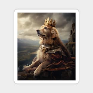 Graceful Golden Retriever - Medieval Scottish Princess Magnet