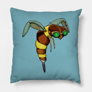 Steampunk wasp Pillow