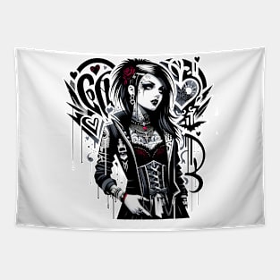 Goth Valentines Tapestry