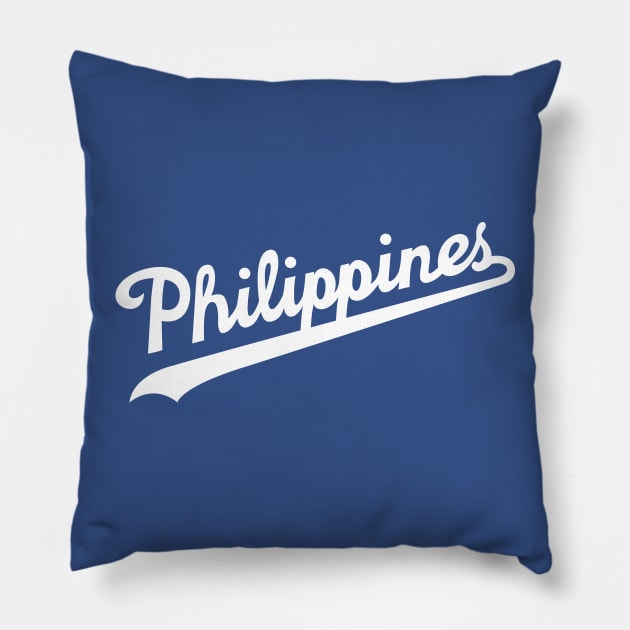 Philippines Dodgers Script Pillow by airealapparel