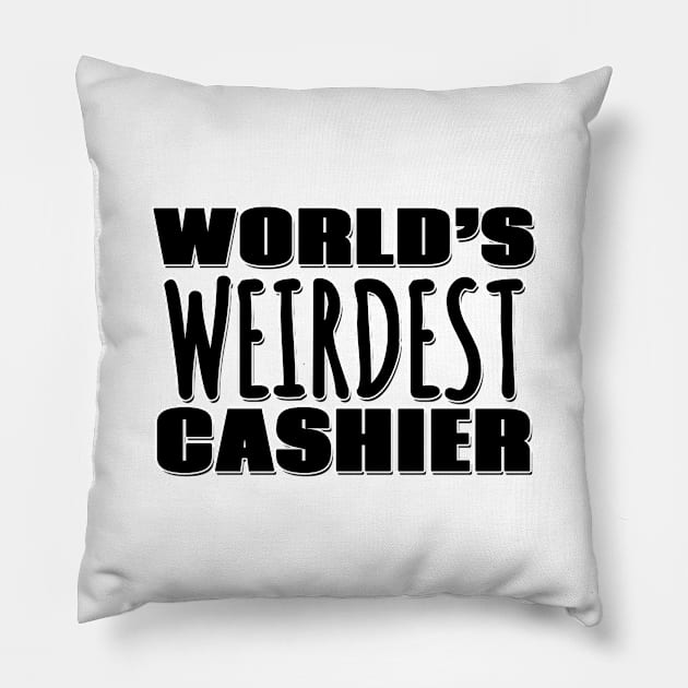 World's Weirdest Cashier Pillow by Mookle