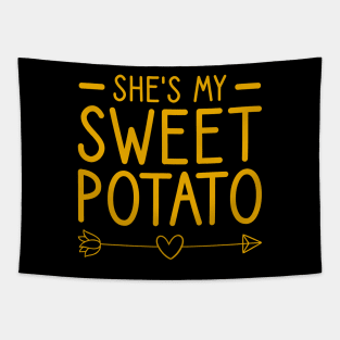 She's My Sweet Potato - I YAM Couple's Matching Tapestry