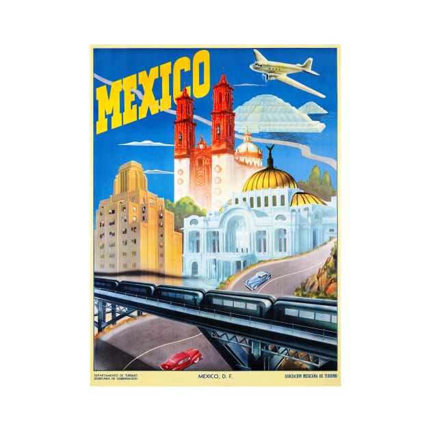 Vintage Travel Poster Mexico by vintagetreasure