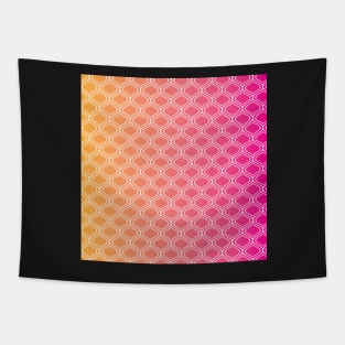 Pink Sunset Pattern Tapestry