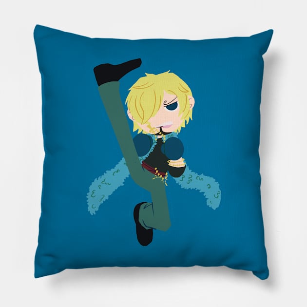 20th Anniversary Sanji Pillow by MossyMushrooms