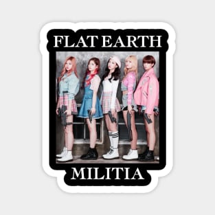 Flat Earth Militia Magnet