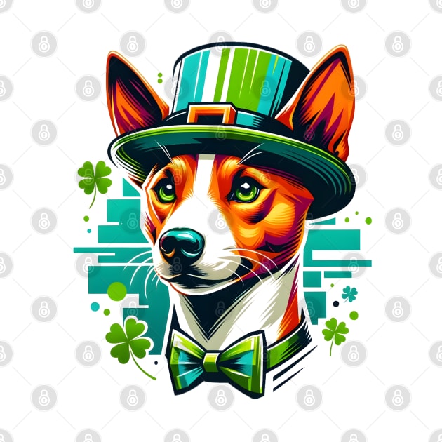 Basenji Enjoys Saint Patrick's Day Festivities by ArtRUs