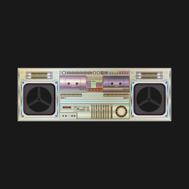 Ghetto Blaster Radio Design by Brobocop