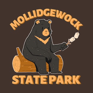 Mollidgewock State Park Camping Bear T-Shirt