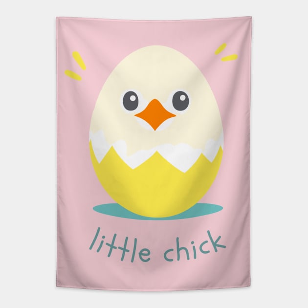 Little Chick, cute baby chicken design Tapestry by craftydesigns