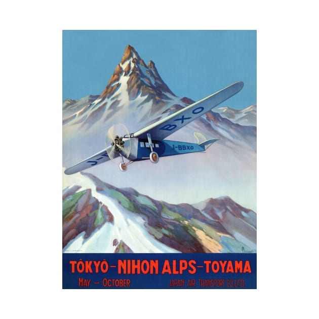 Tokyo - Nihon Alps - Toyama Japan Vintage Poster 1930 by vintagetreasure