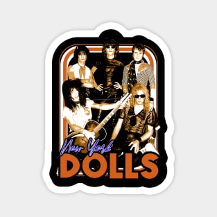 New York Dolls Chronicles Picturing Punk Rock History Magnet