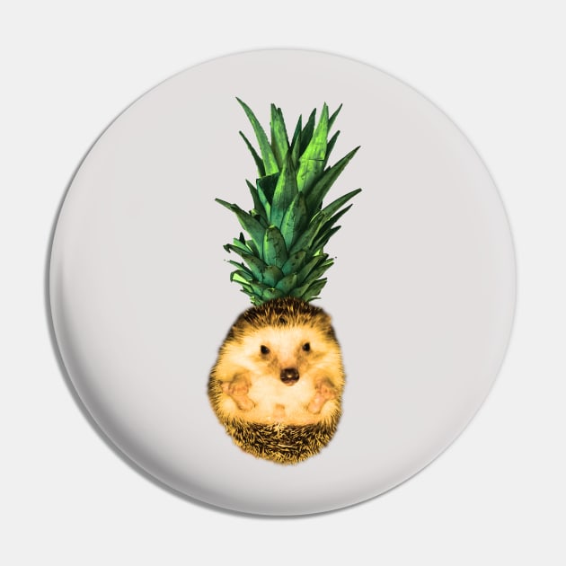 Pinehog Hedgehog Pineapple Funny Gifts For Women Men Kids Pin by CozySkull