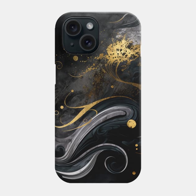 Black and Gold Marble Phone Case by DaniGirls