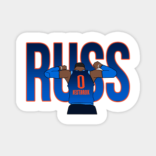 Russell Westbrook 'RUSS' - Oklahoma City Thunder Magnet