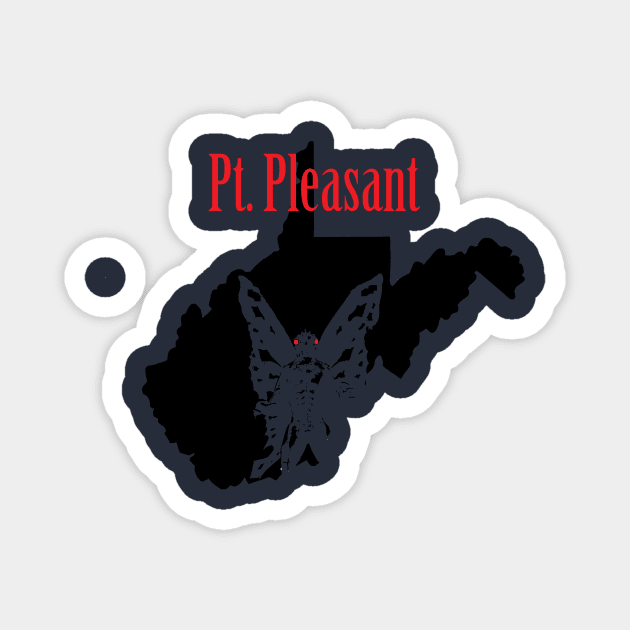 Pt. Pleasant Mothman Magnet by TraviO