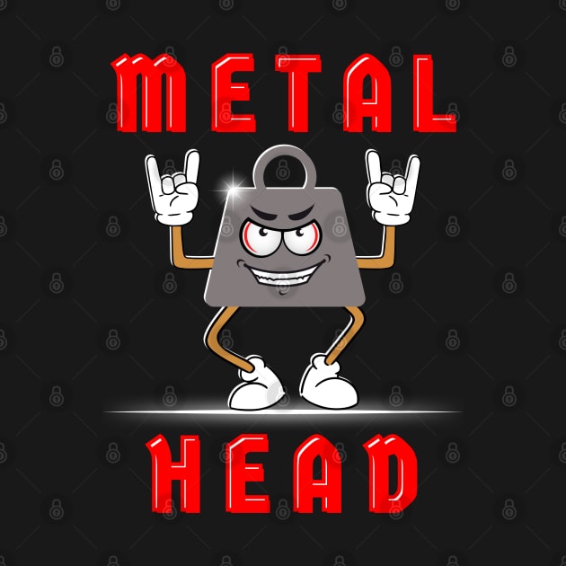 Metal Head by Kenny The Bartender's Tee Emporium
