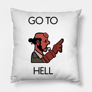 Go to Hell Hellboy Pillow