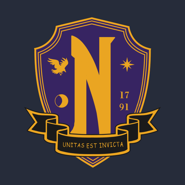 Nevermore Academy Crest by Mavis Fox