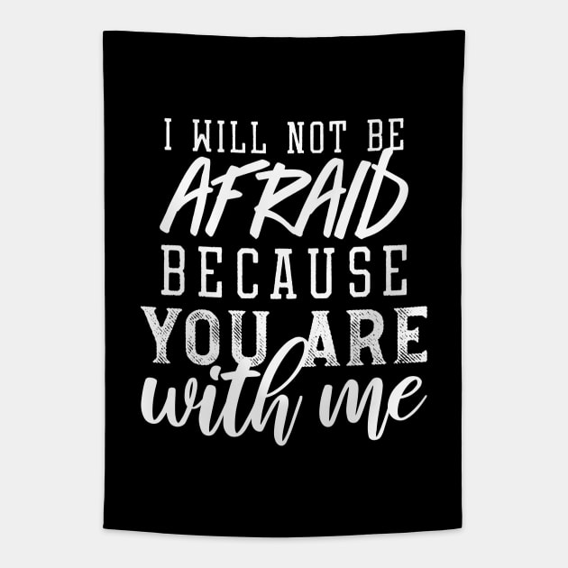 Fearless Faith: Inspiring Bible Typography II Tapestry by FlinArt