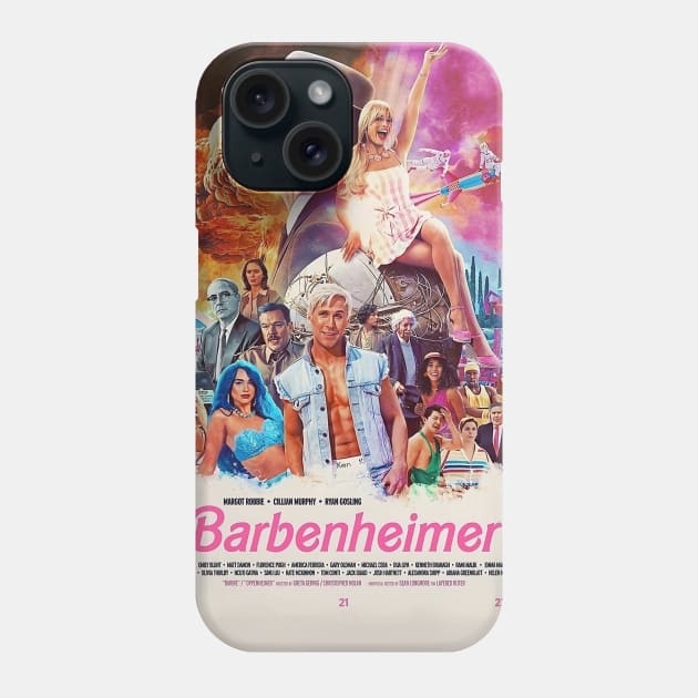 barbie x oppenheimer movie Phone Case by karaokes