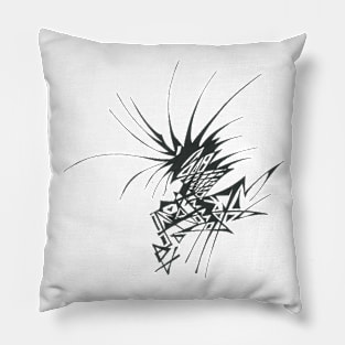 Dance Unique Black White Abstract Art Pillow